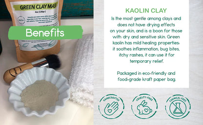 Green Clay Mask | Pore-Refining Facial Detox