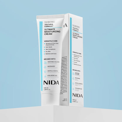 Youthful Formula™ Ultimate Moisturizing Cream | Centella Asiatica, Niacinamide, Hyaluronic Acid, Collagen | Wrinkles, Fine Lines, Dark Spots, Dry Skin, Redness | 3.38 Fl. Oz., 100Ml