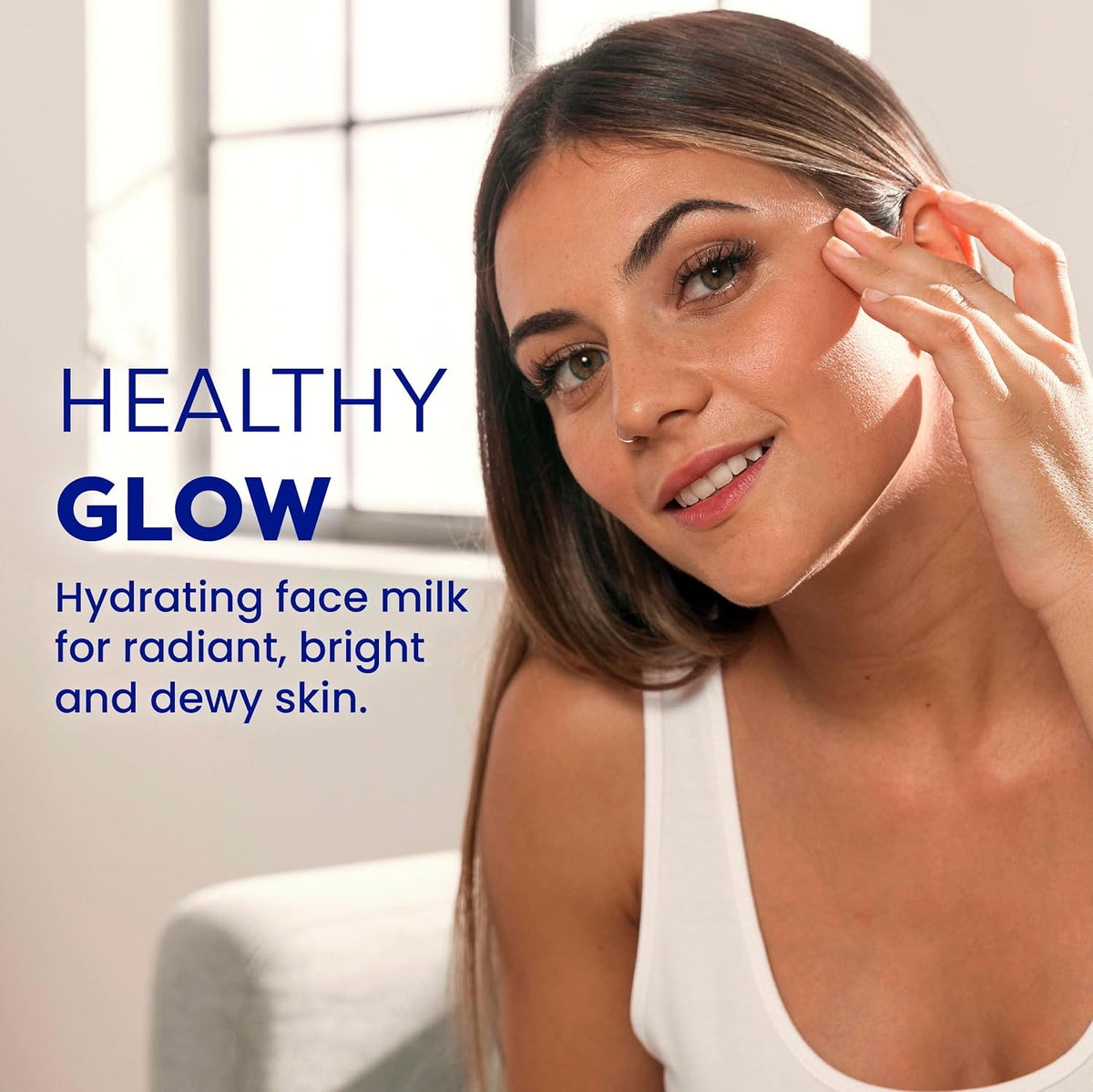 Glow Serum Face Milk – Hydrating Korean Skincare | Face Serum with Rice Bran, Licorice Root & Ceramides | Absorbs Quickly, Softens & Smooths Skin, 30Ml